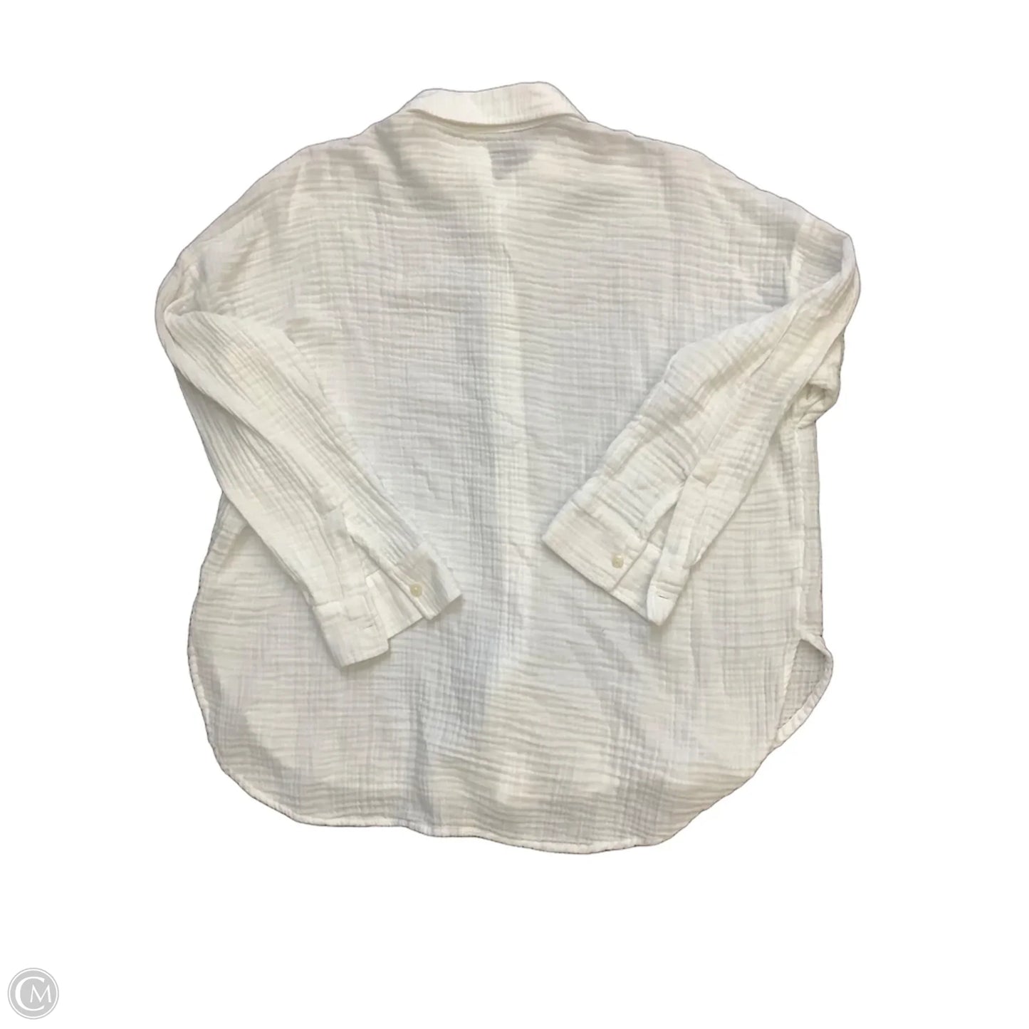 Top Long Sleeve Basic By Lou And Grey In White, Size: L