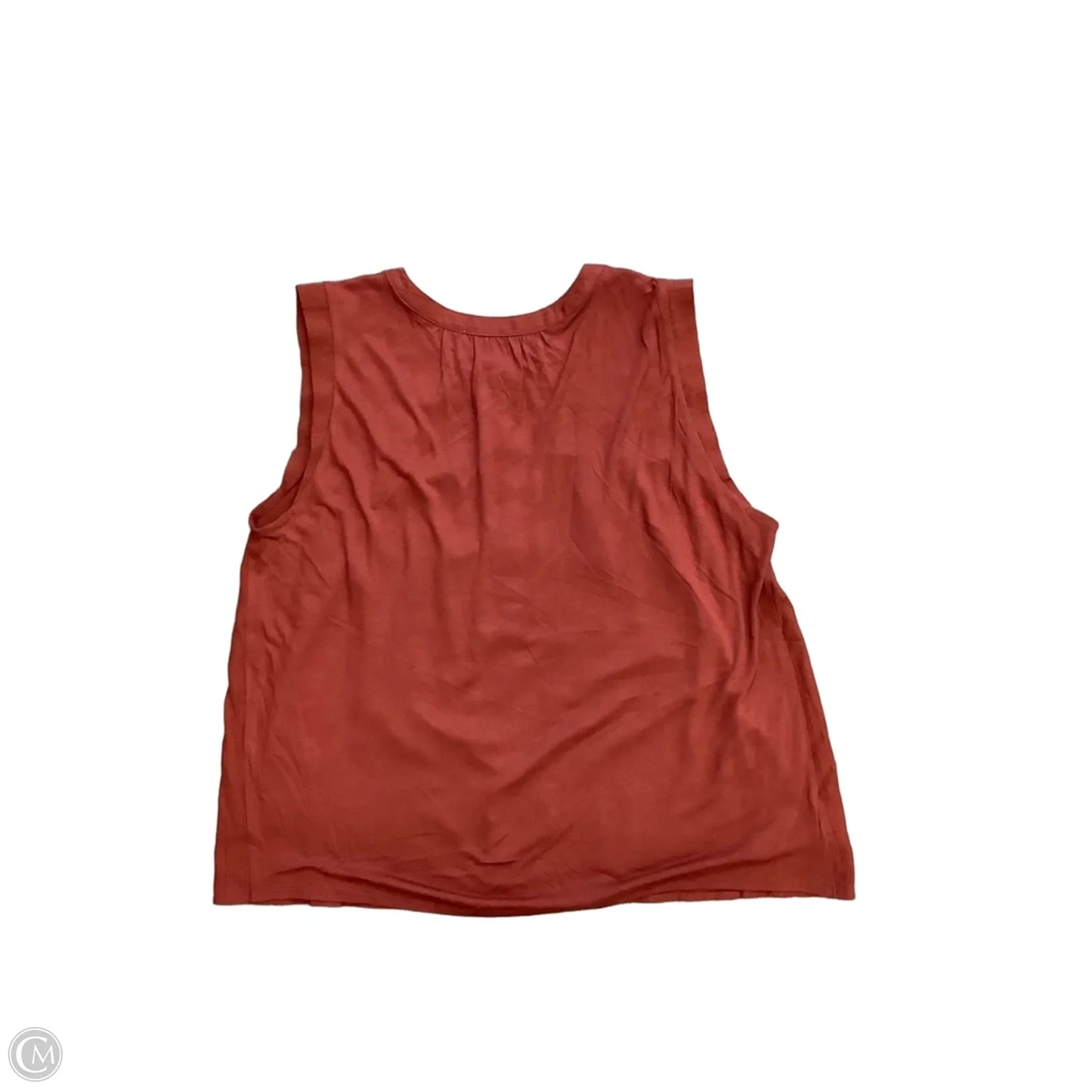 Top Sleeveless By Loft In Red, Size: M
