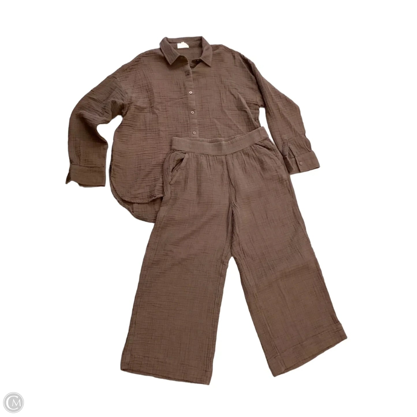Pants Set 2pc By Lou And Grey In Brown, Size: M