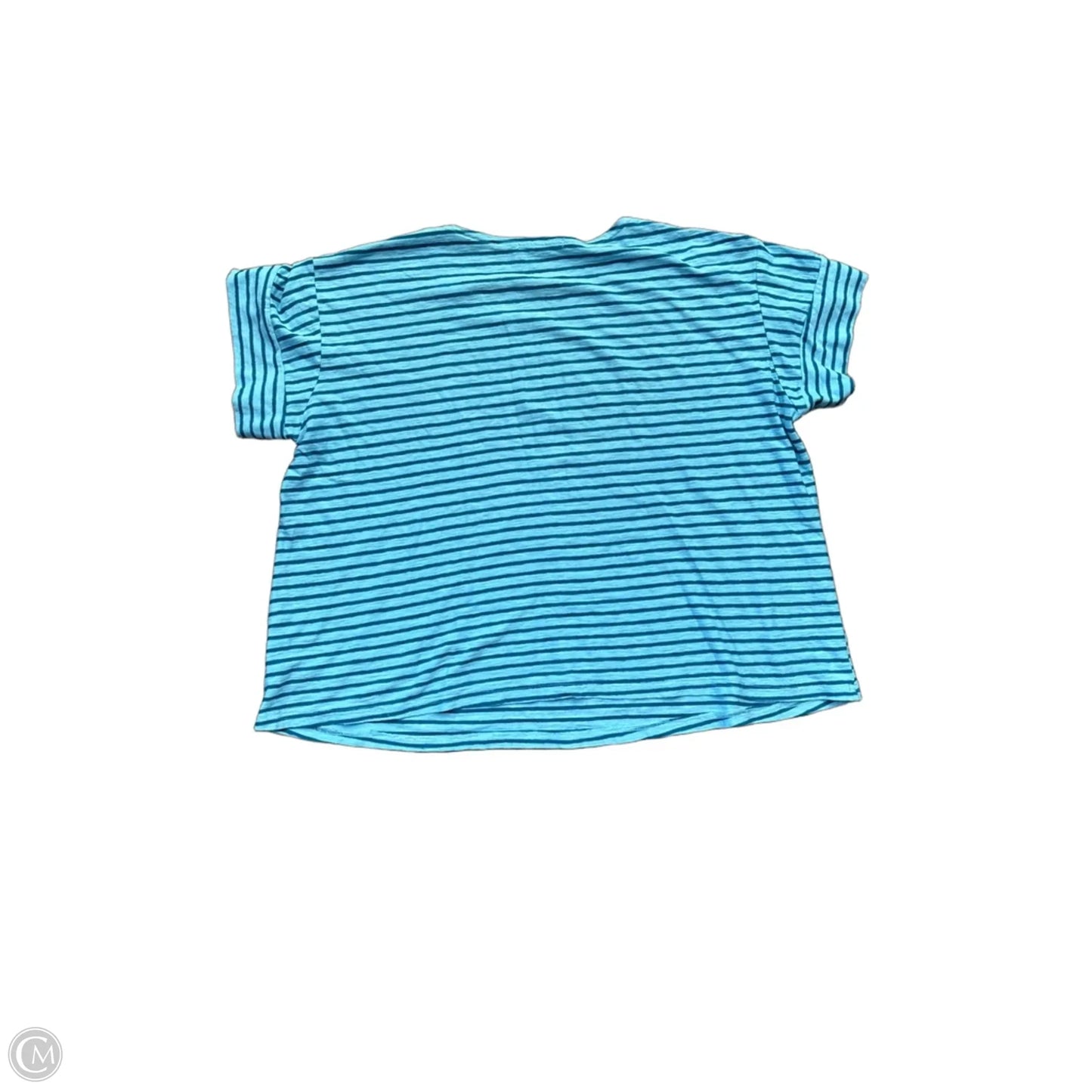 Top Short Sleeve Basic By Cut Loose In Blue, Size: L