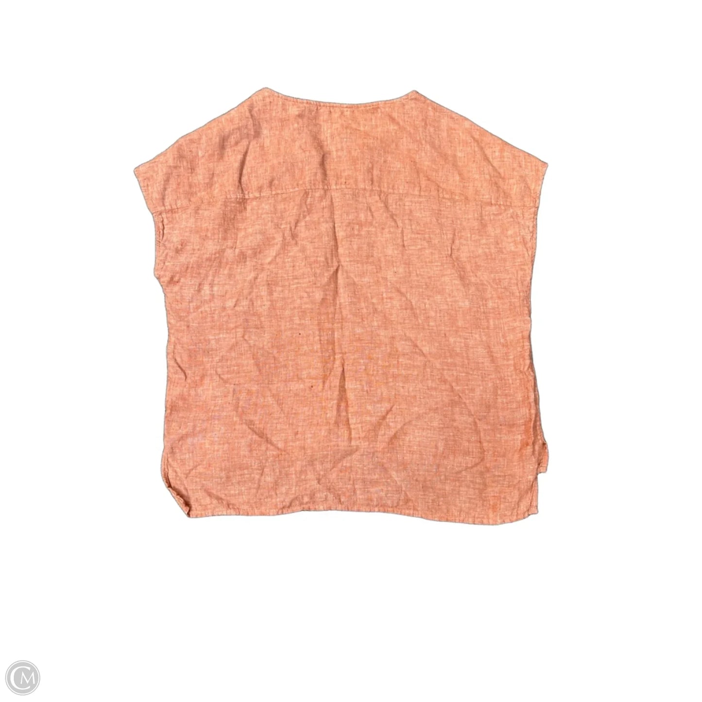 Top Short Sleeve By Tahari In Orange, Size: L
