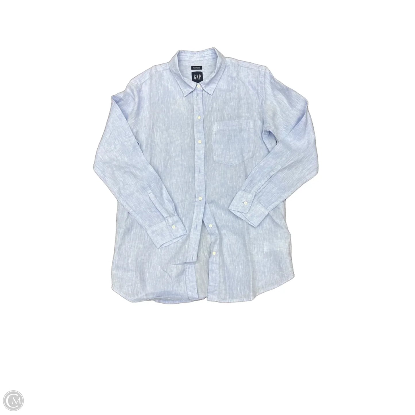 Top Long Sleeve By Gap In Blue, Size: S