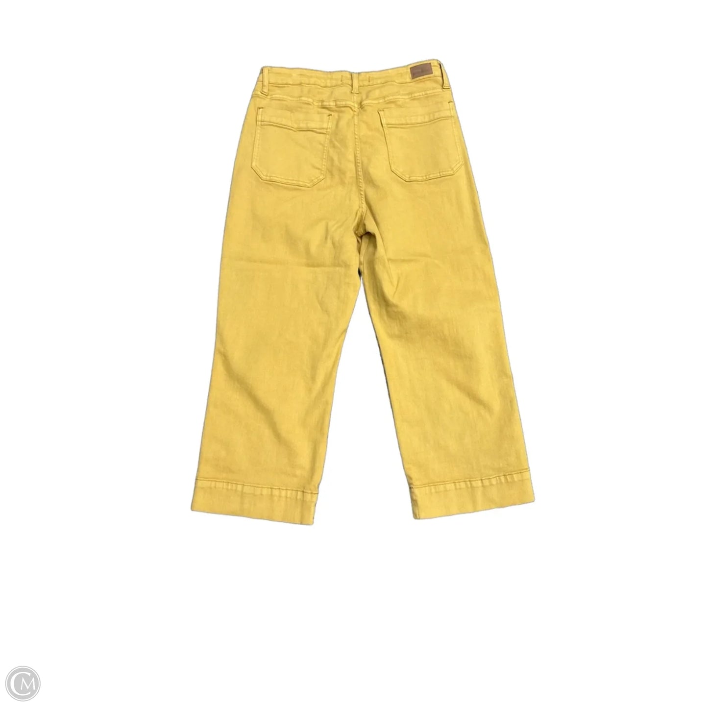 Jeans Wide Leg By Judy Blue In Yellow, Size: 14