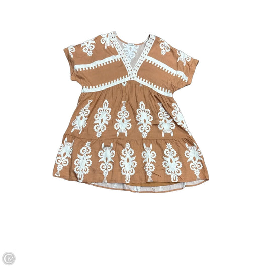 Dress Casual Short By New In In Brown, Size: 1x