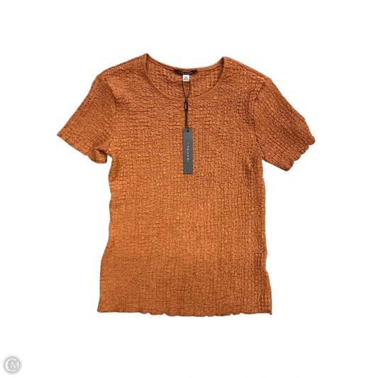 Top Short Sleeve By Tahari In Brown, Size: M