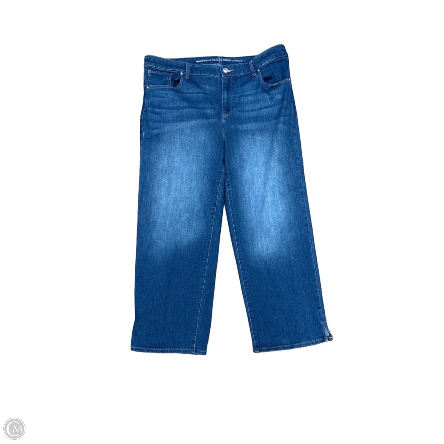 Jeans Straight By Chicos In Blue, Size: Xl