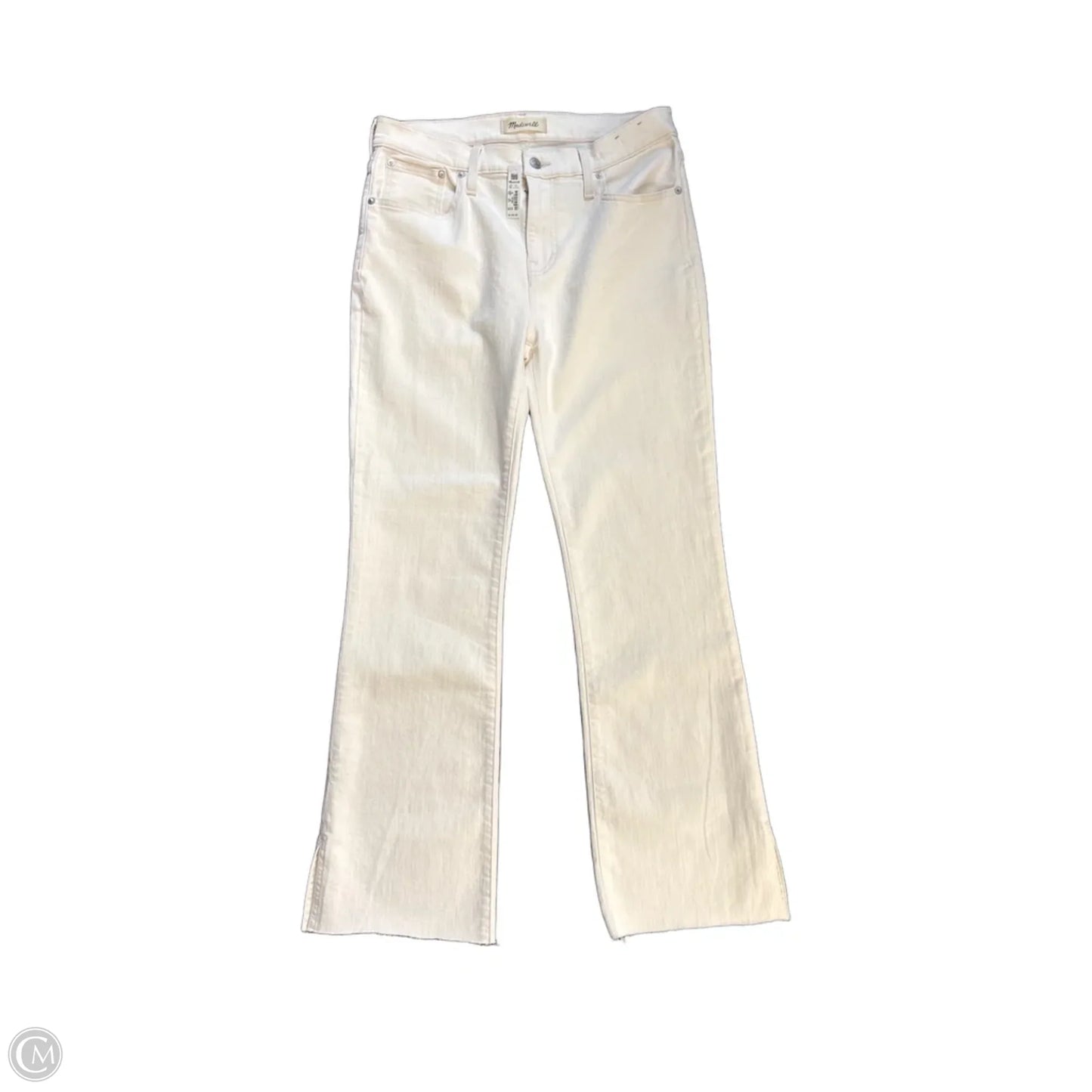 Jeans Flared By Madewell In White, Size: 6