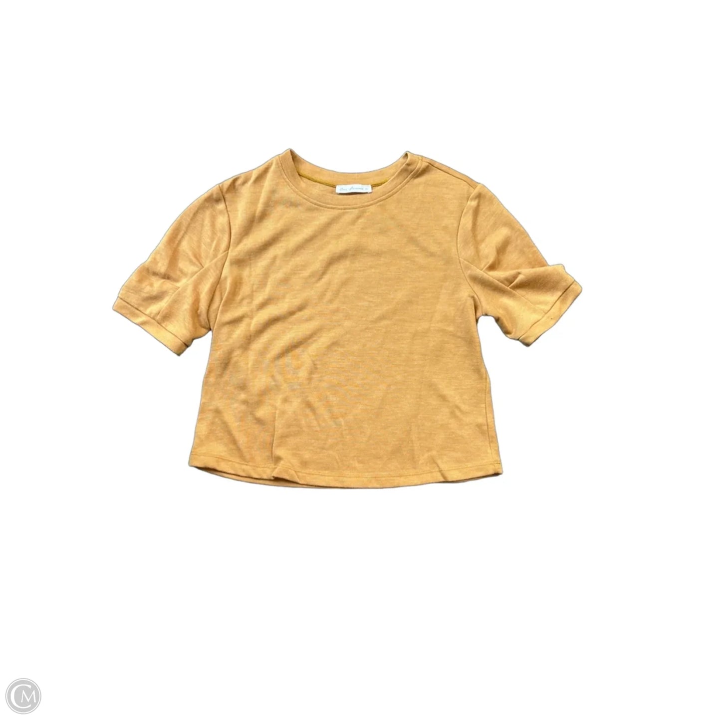 Top Short Sleeve By Ces Femme In Gold, Size: L