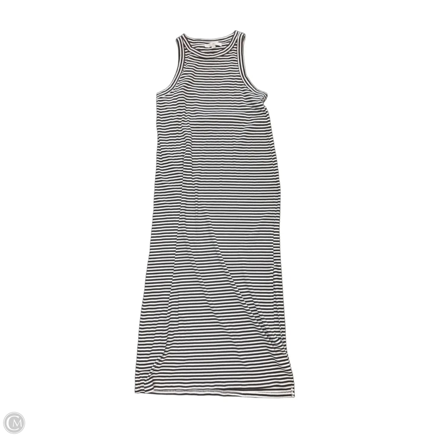 Dress Casual Maxi By Loft In Brown & White, Size: Xl