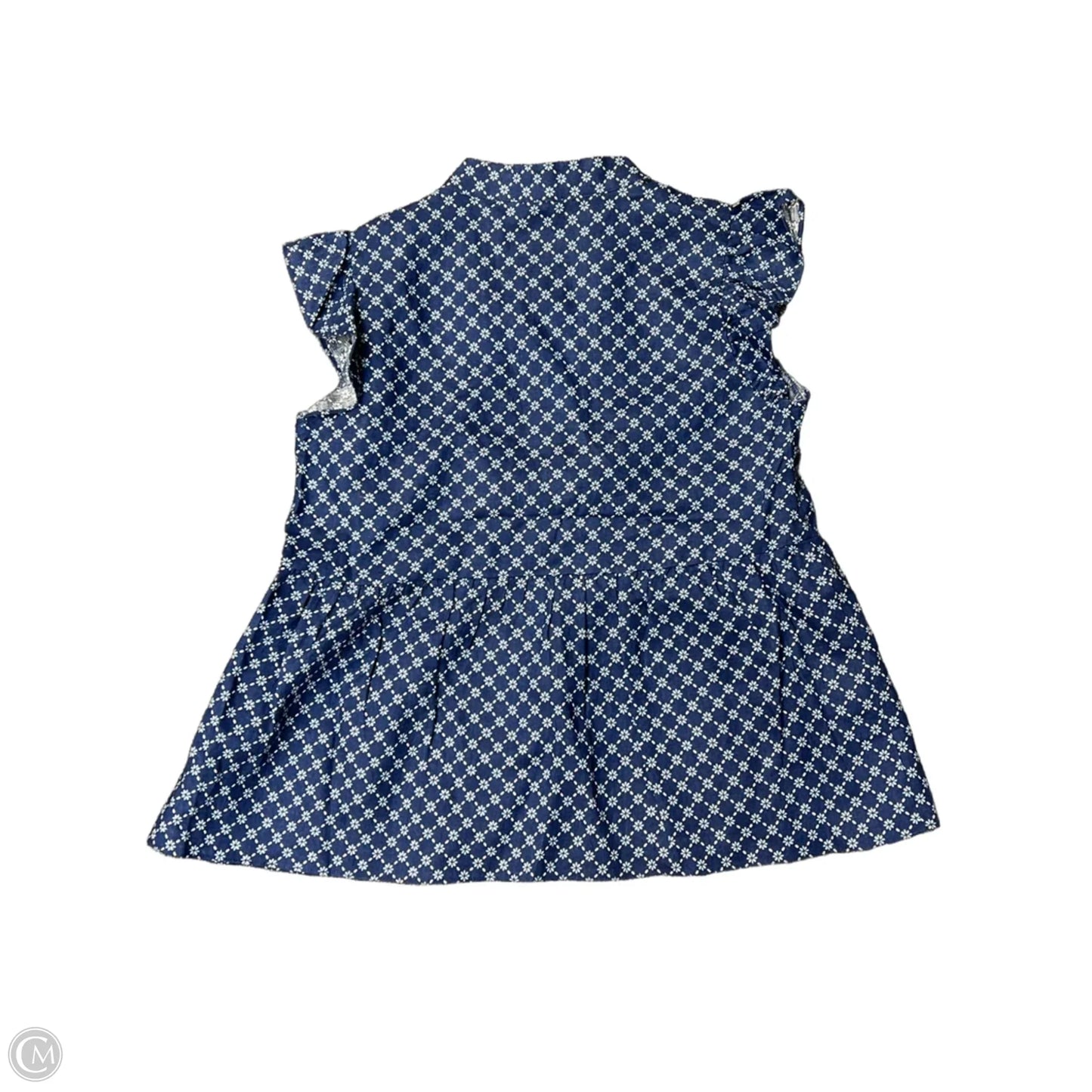 Top Sleeveless By Draper James In Blue & White, Size: S