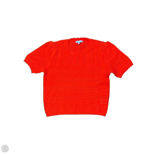 Sweater Short Sleeve By Draper James In Red, Size: M