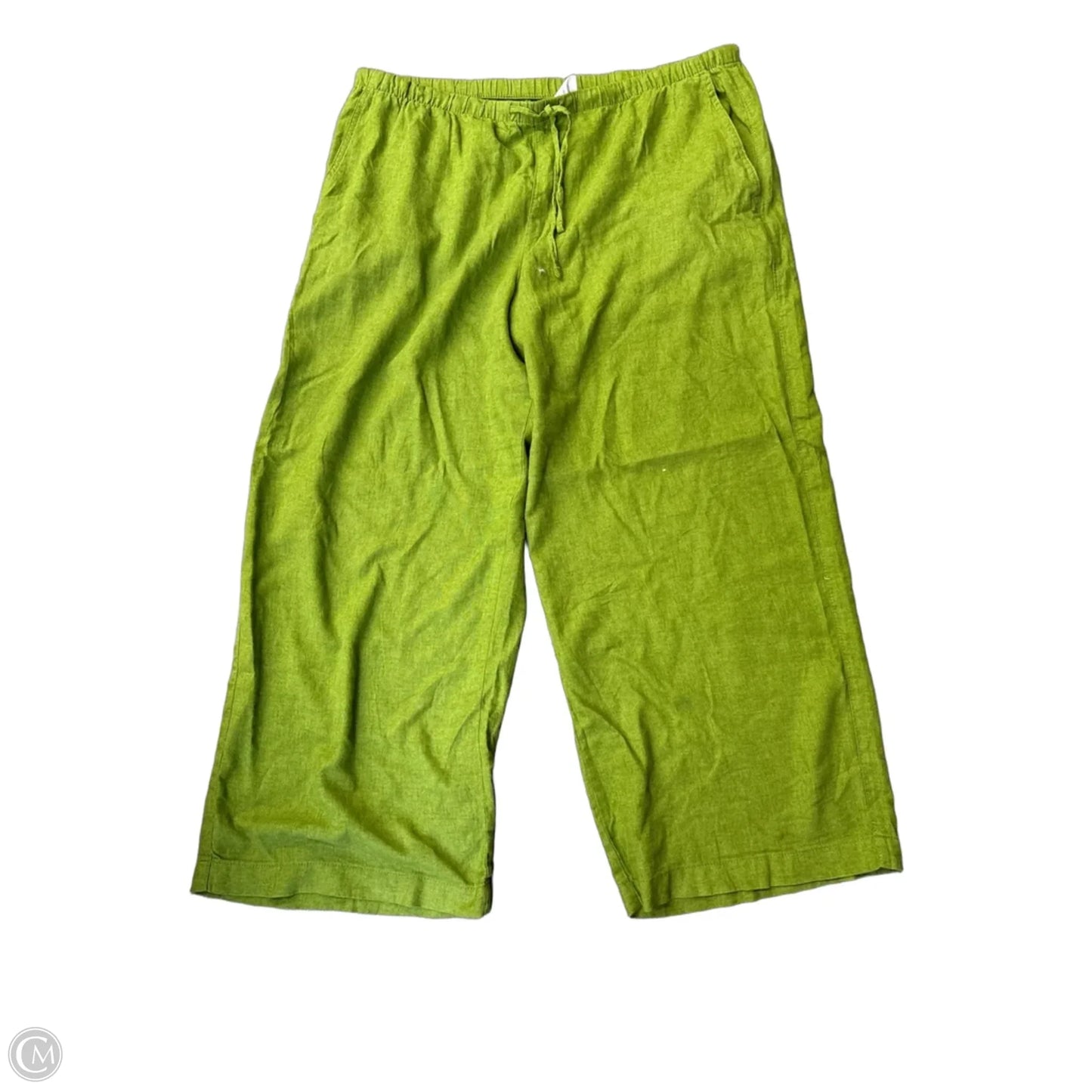 Pants Linen By Gap In Green, Size: Xl
