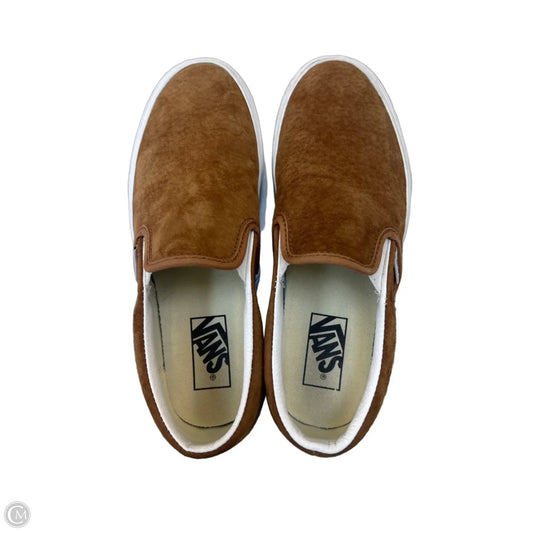 Shoes Flats By Vans In Tan & White, Size: 7.5