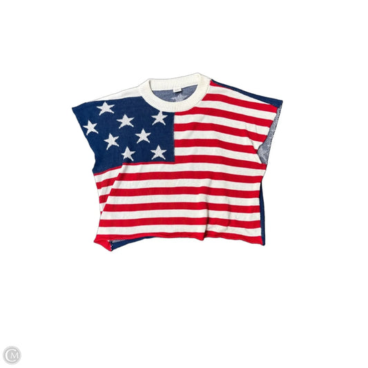 Top Short Sleeve By Anna & Ava In Blue Red & White, Size: Xl