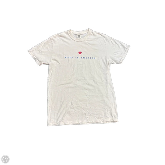 Top Short Sleeve By Comfort Colors In White, Size: M