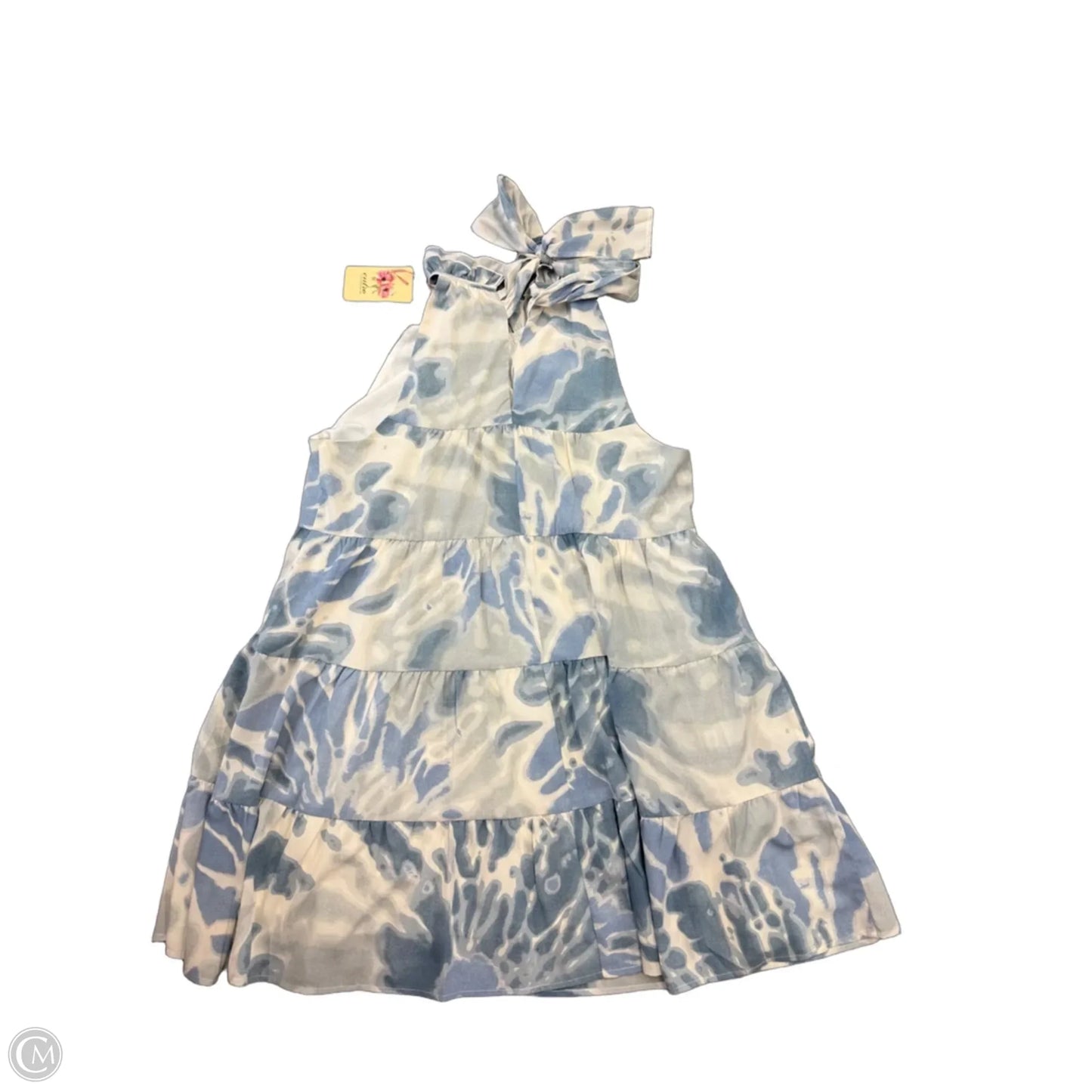 Dress Casual Midi By Entro In Blue & White, Size: L