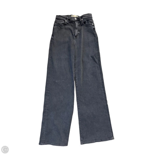 Jeans Wide Leg By 7 For All Mankind In Black, Size: 0