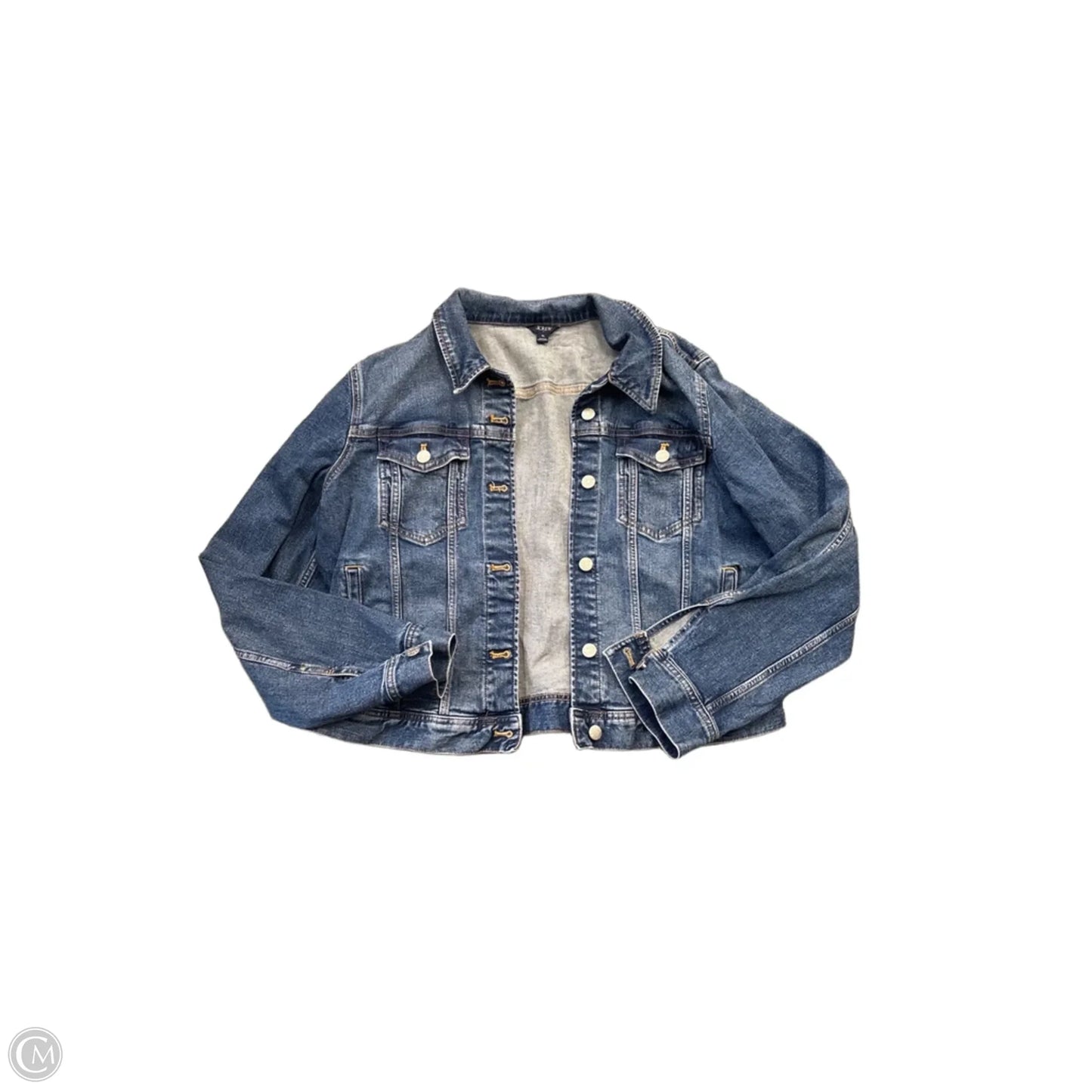 Jacket Denim By J. Crew In Blue, Size: Xl
