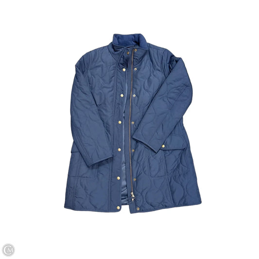 Coat Puffer & Quilted By Talbots In Blue, Size: M