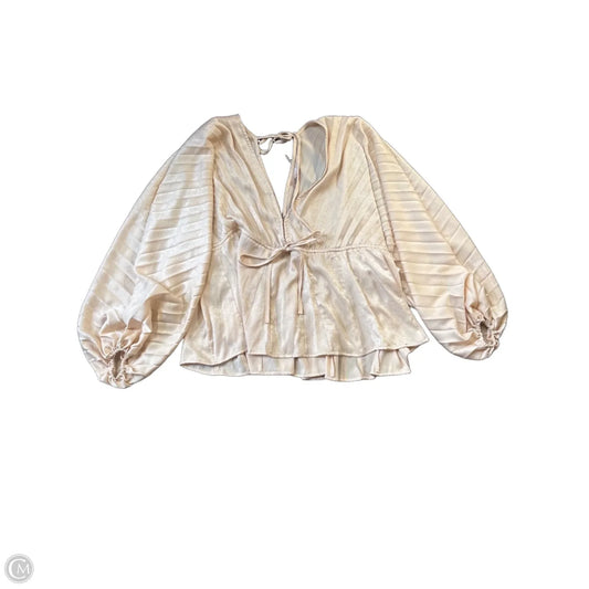 Top Long Sleeve By Willow & Root In Pink, Size: M