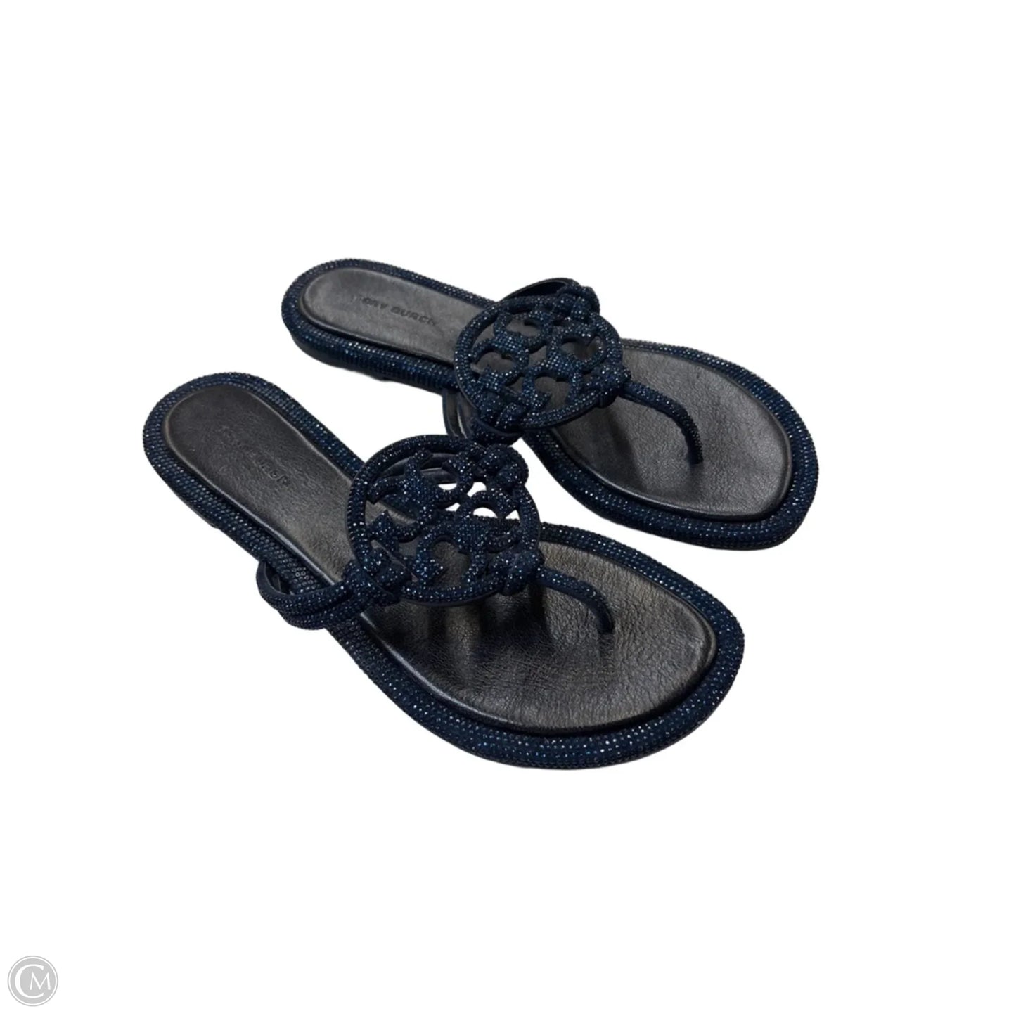 Sandals Designer By Tory Burch In Blue, Size: 7.5
