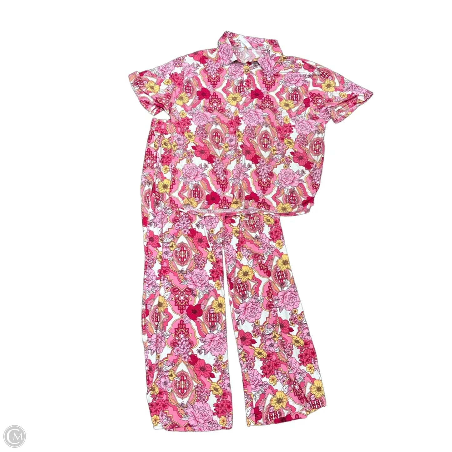 Pants Set 2pc By Dear Scarlett In Floral Print, Size: L