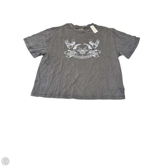 Top Short Sleeve By Aerie In Grey, Size: M