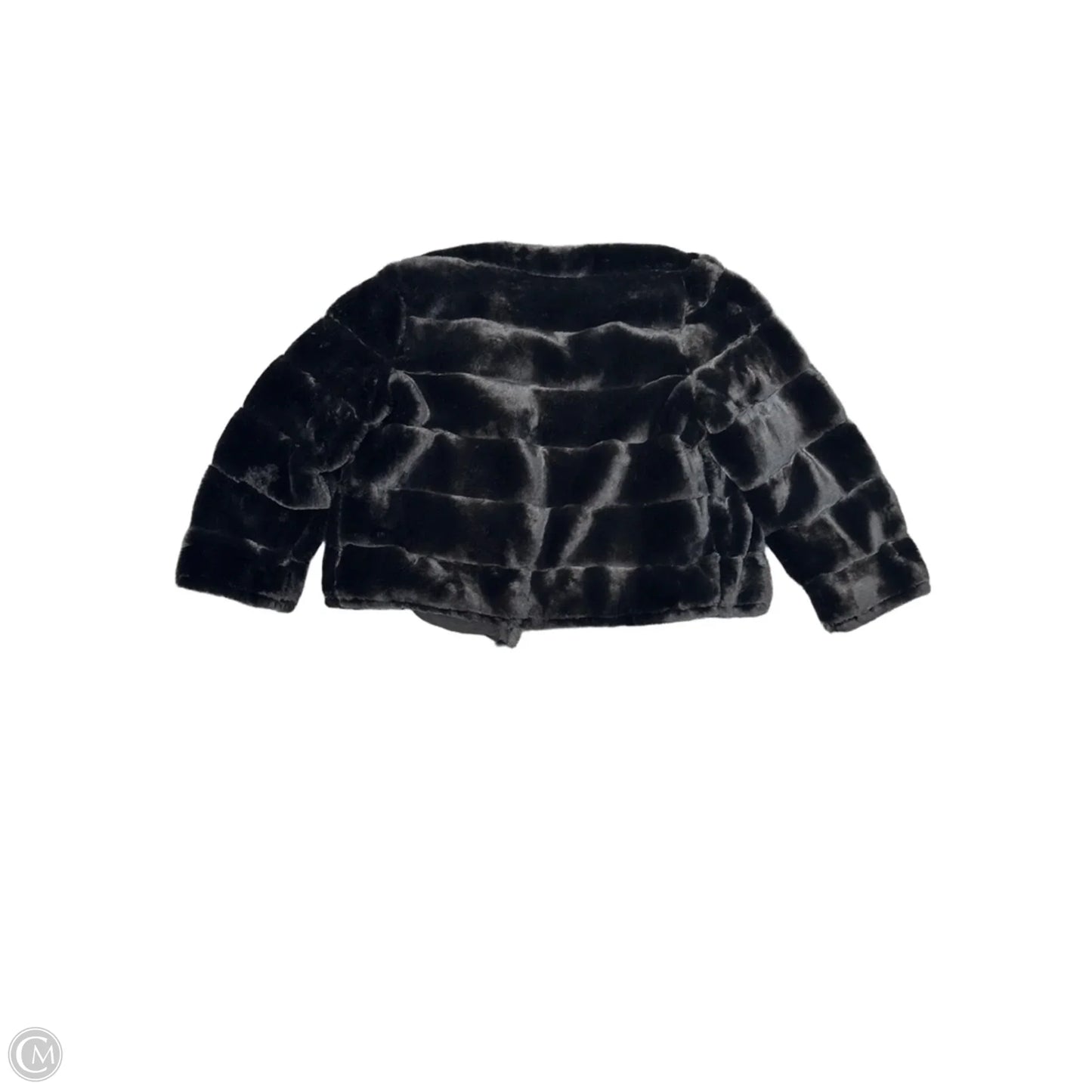 Coat Faux Fur & Sherpa By Calvin Klein In Black, Size: M