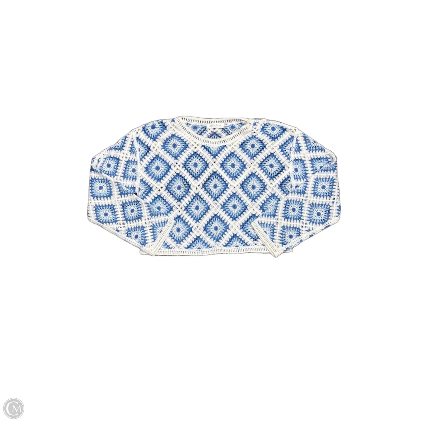 Sweater By All In Favor In Blue & White, Size: S