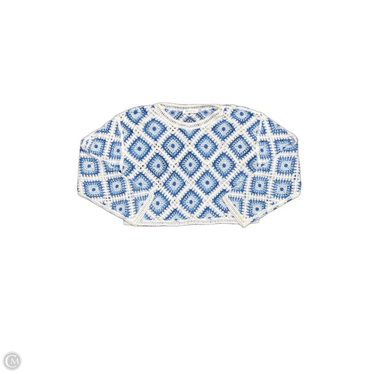 Sweater By All In Favor In Blue & White, Size: S