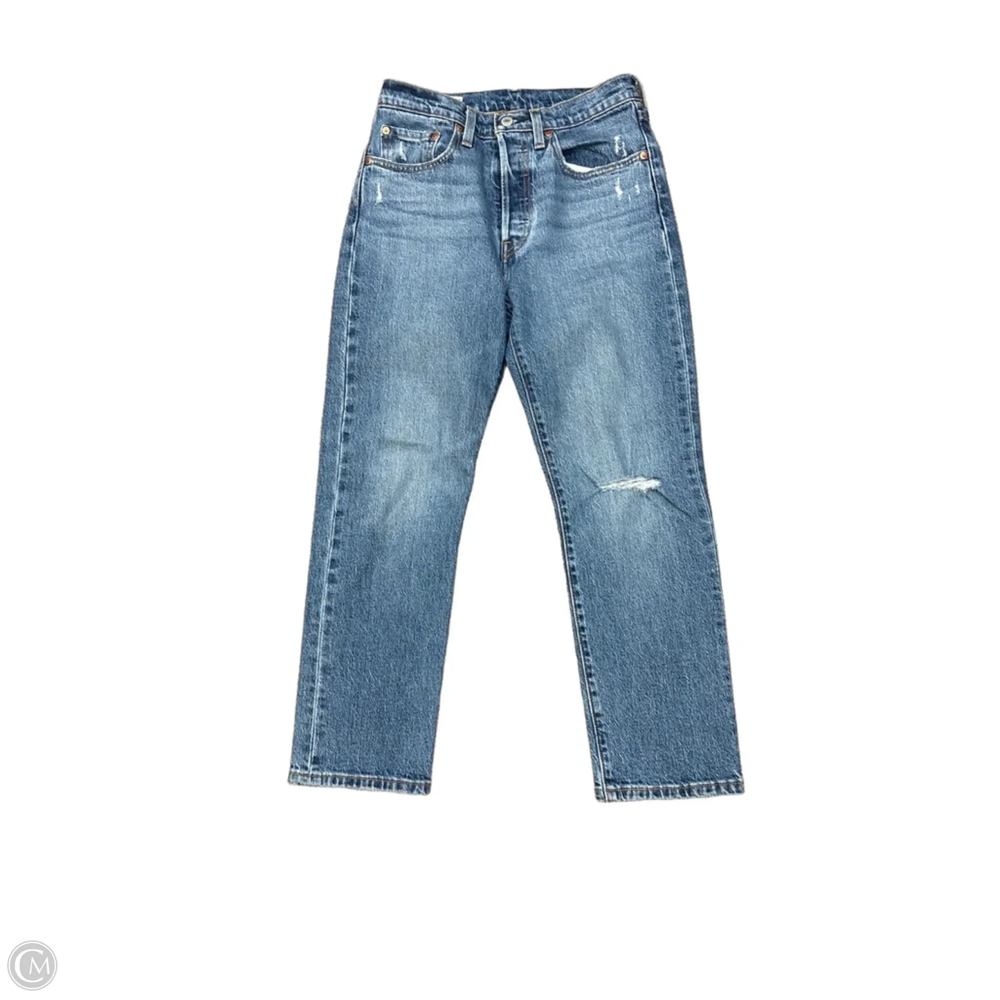 Jeans Boyfriend By Levis In Blue, Size: 26