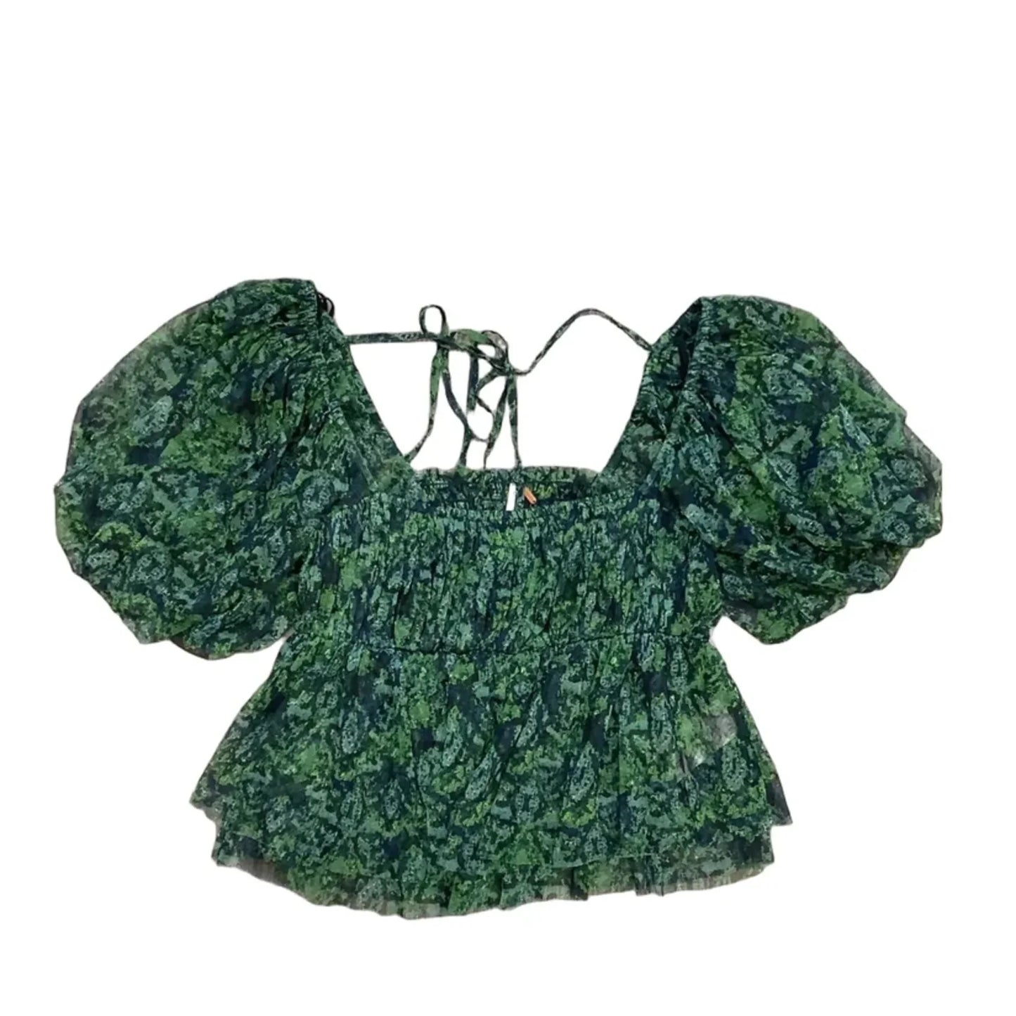 Top Long Sleeve By Free People In Green, Size: S