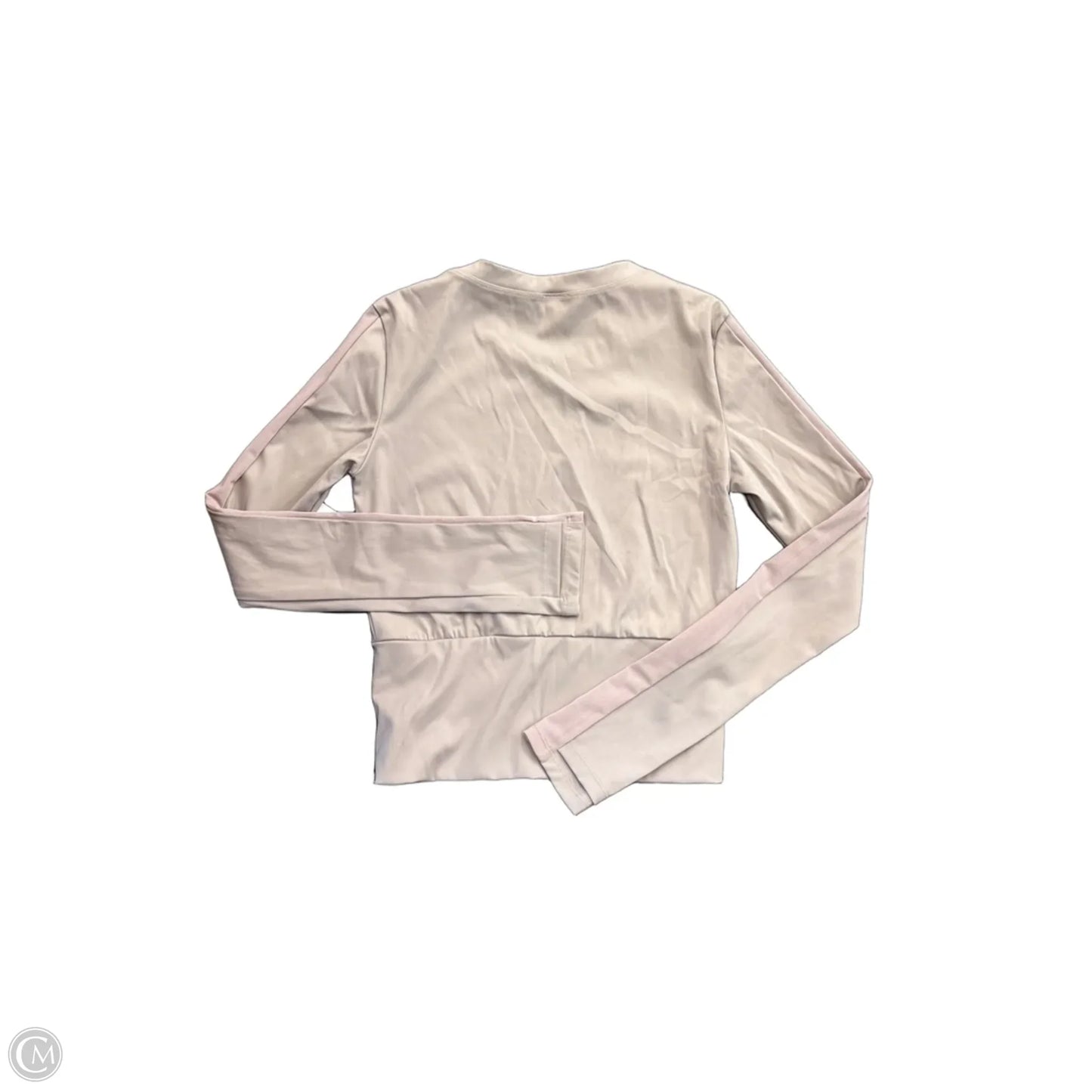 Athletic Top Long Sleeve Crewneck By Clothes Mentor In Taupe, Size: M