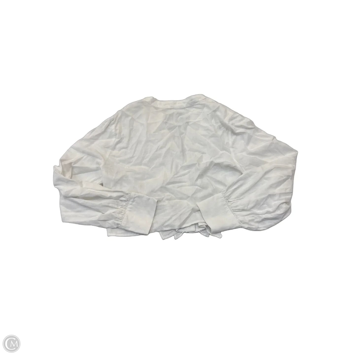 Top Long Sleeve By Miss Love In White, Size: M