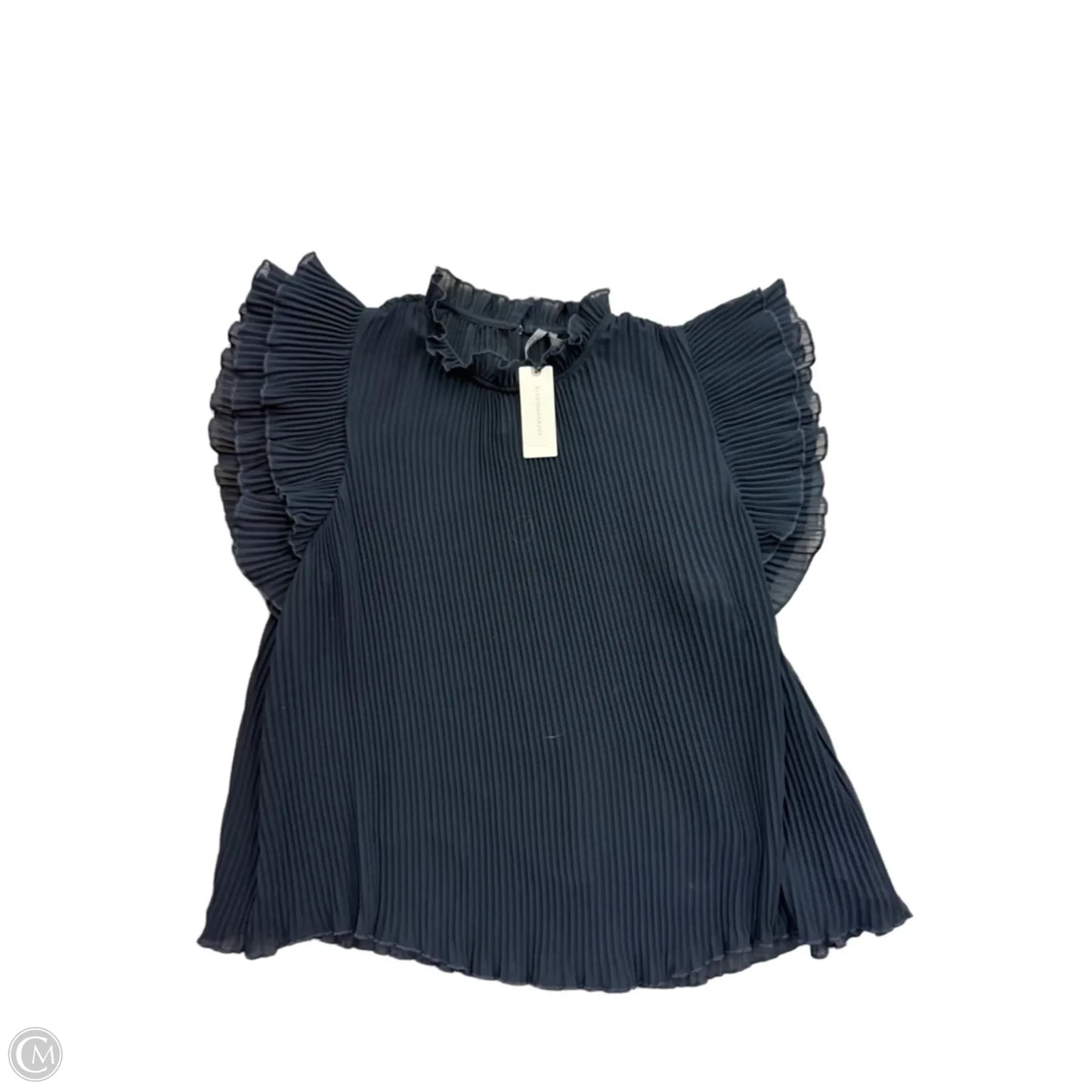 Top Short Sleeve By Anthropologie In Black, Size: S