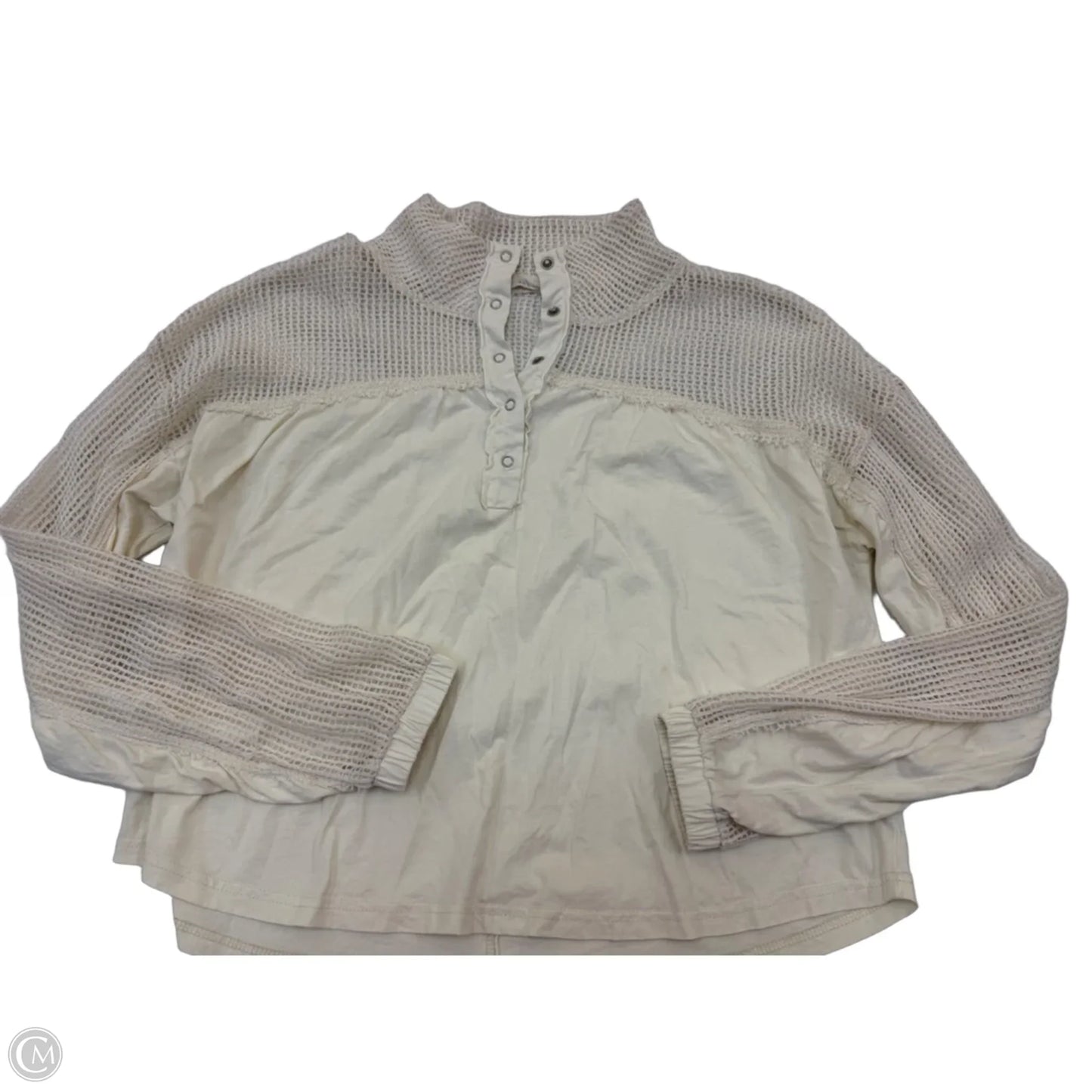 Top Long Sleeve By New In In White, Size: L