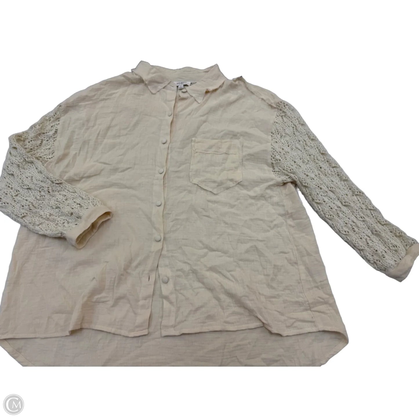Top Long Sleeve By Umgee In Beige, Size: L