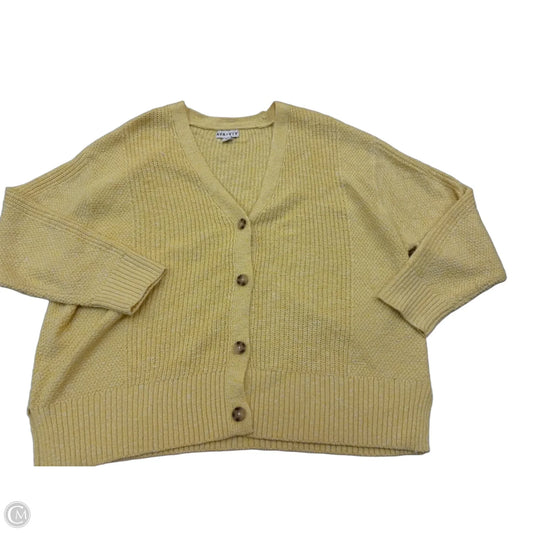 Cardigan By Ava & Viv In Yellow, Size: 2x