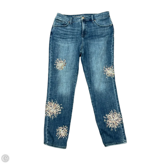 Jeans Straight By Chicos In Blue, Size: 8