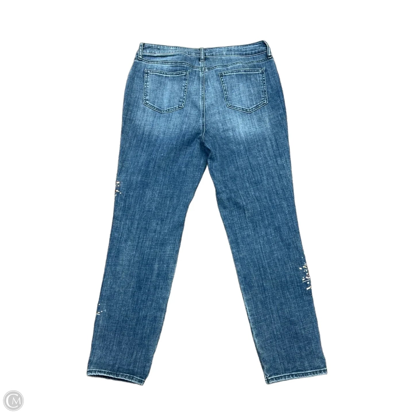 Jeans Straight By Chicos In Blue, Size: 8