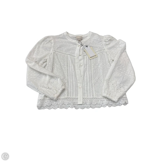 Top Long Sleeve By Industry In White, Size: Sp