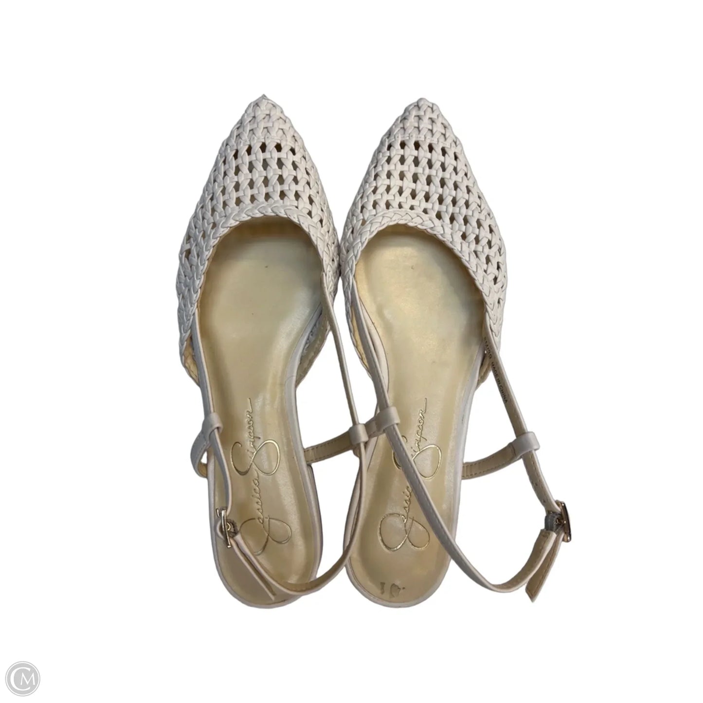 Shoes Flats By Jessica Simpson In White, Size: 8