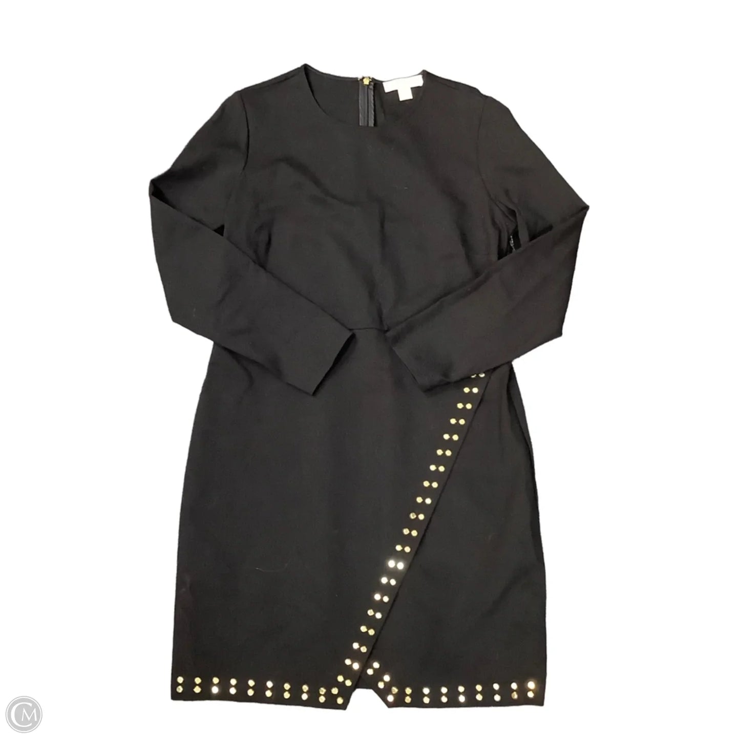 Dress Casual Midi By Michael By Michael Kors In Black, Size: Xl