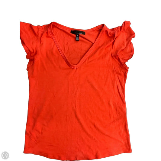 Top Short Sleeve Basic By White House Black Market In Red, Size: S