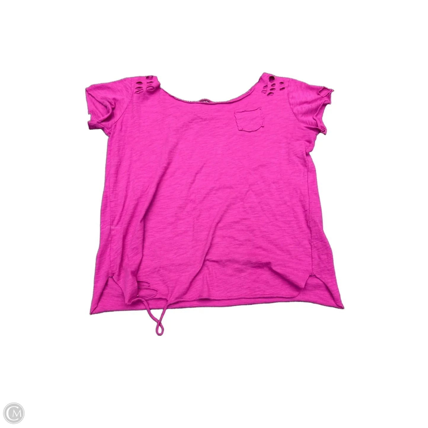 Top Short Sleeve Basic By Cma In Purple, Size: L
