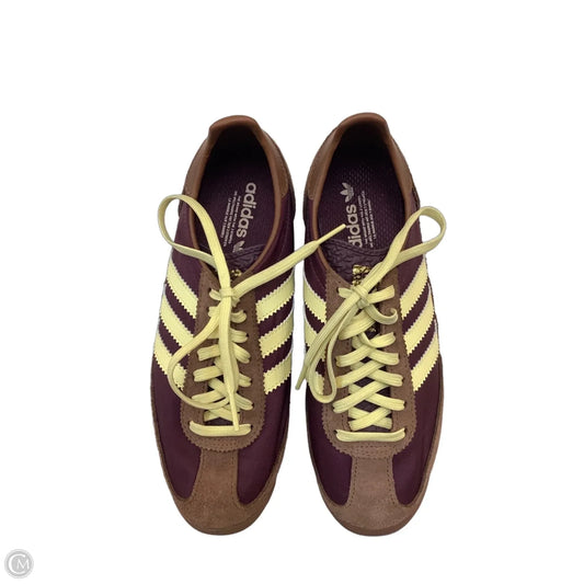 Shoes Sneakers By Adidas In Brown & Yellow, Size: 6.5