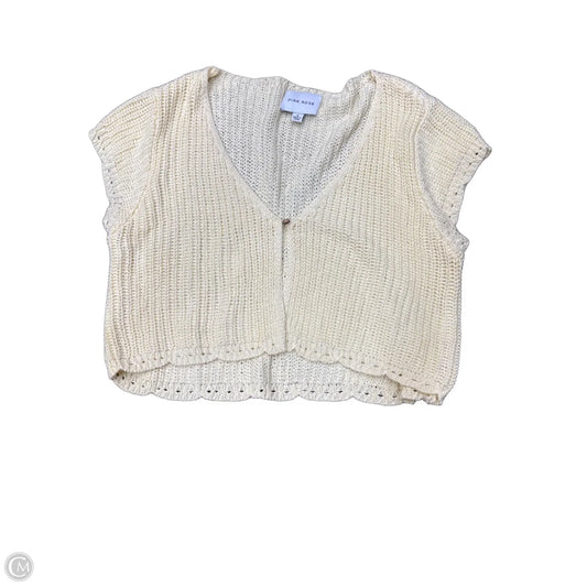Cardigan By Pink Rose In Yellow, Size: M