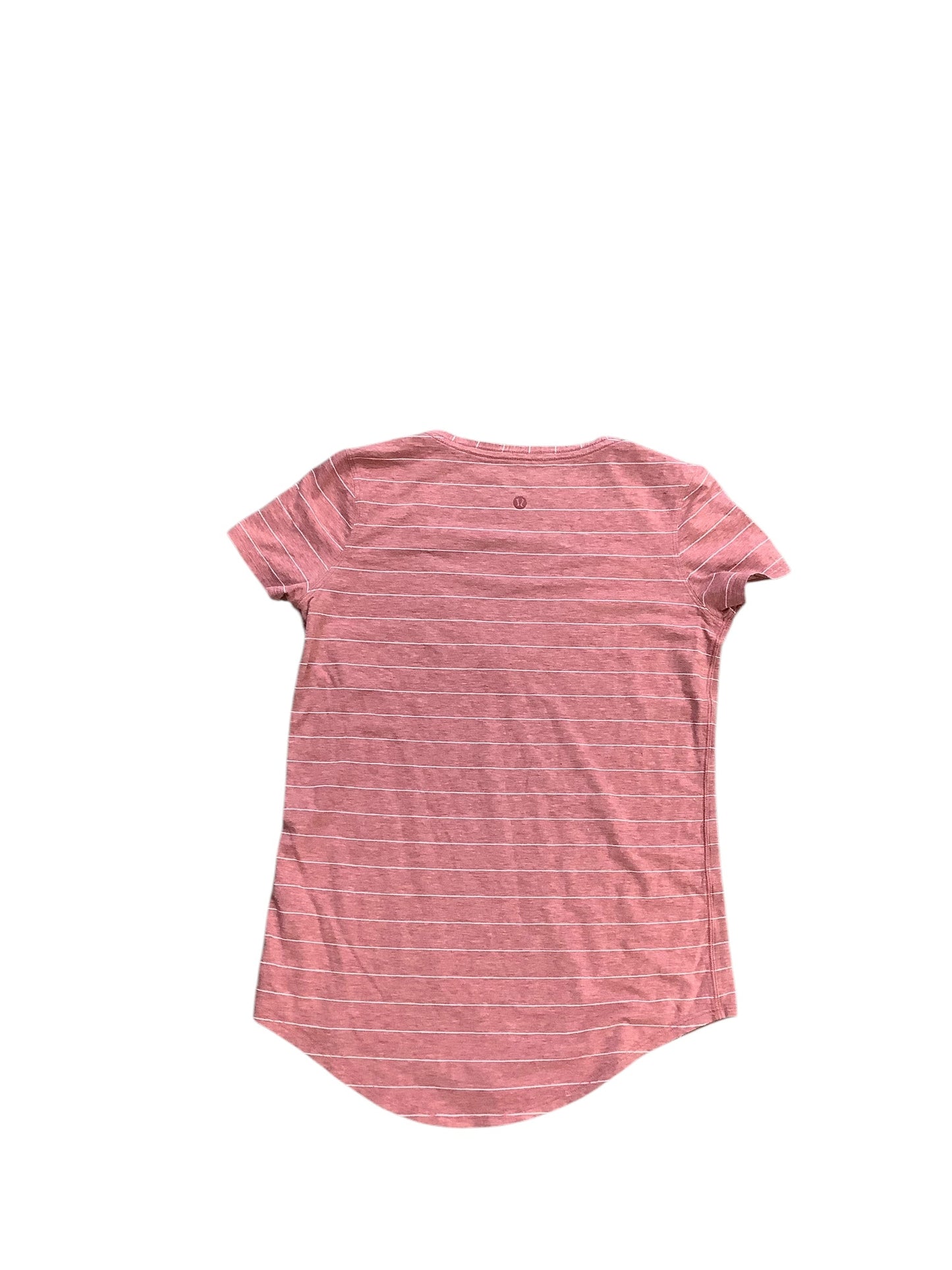 Athletic Top Short Sleeve By Lululemon In Pink