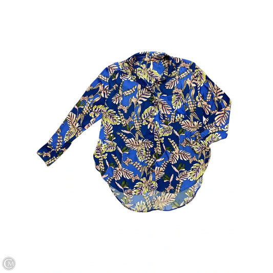 Top Long Sleeve By Free People In Blue, Size: M