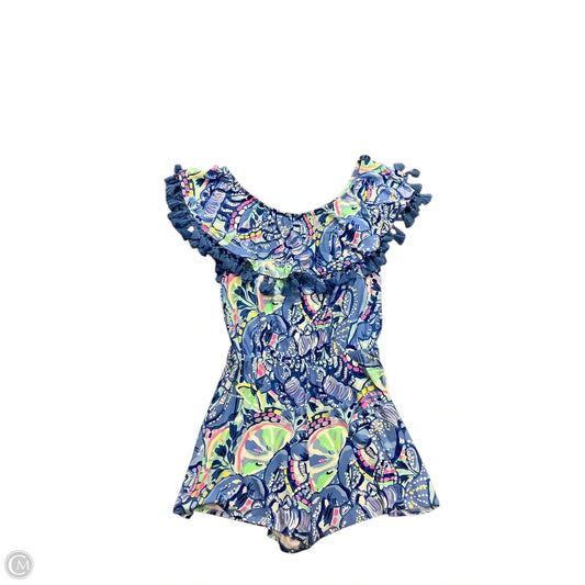 Romper Designer By Lilly Pulitzer In Blue, Size: M